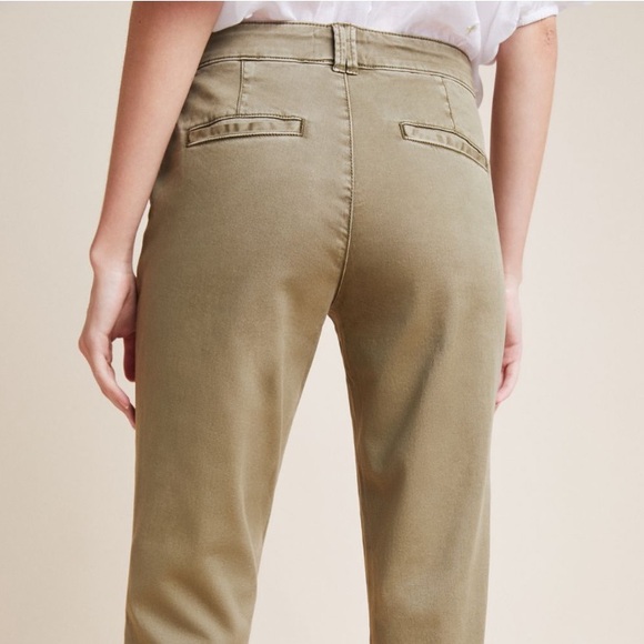 SOLD Relaxed Chino Trousers in moss - Picture 2 of 10